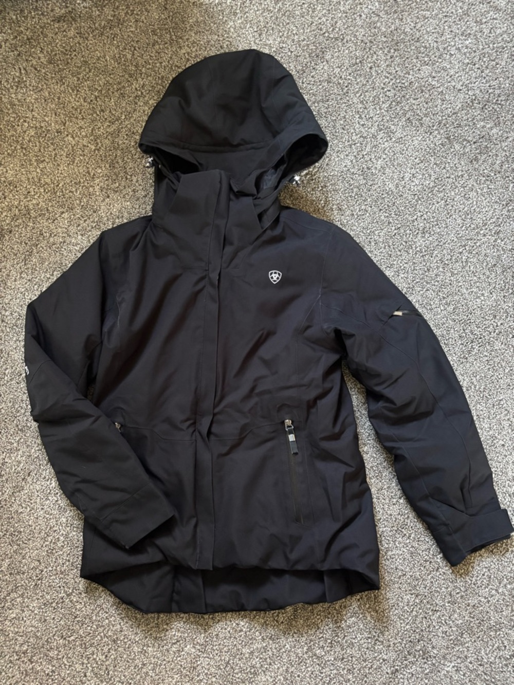 Ariat Black Quilted Fleece-Lined Jacket